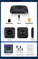 Streaming Box Automotivo Carlinkit Carplay Android 13 128GB 8GB RAM